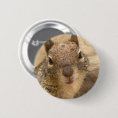 Knop Smillen eekhoorn Ronde Button 5,7 Cm (Voorkant /achterkant)