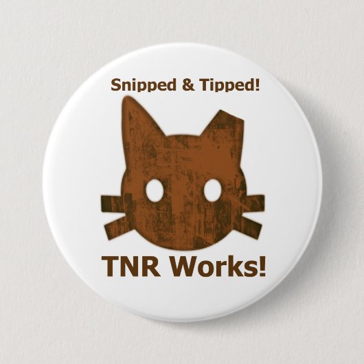 Knop Snipped & Tipped TNR Ronde Button 7,6 Cm (Voorkant)