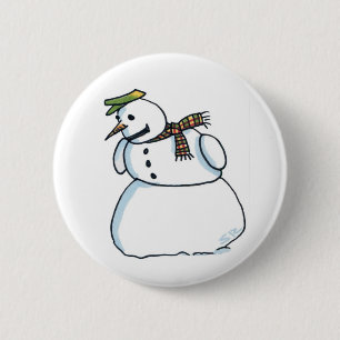 Knop Snowman Ronde Button 5,7 Cm