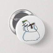 Knop Snowman Ronde Button 5,7 Cm (Voorkant /achterkant)