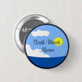 knop South Beach Miami Ronde Button 5,7 Cm (Voorkant /achterkant)
