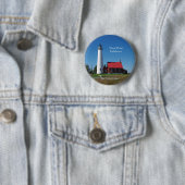 Knop Start vuurtoren Tawas Point Ronde Button 5,7 Cm (In situ)