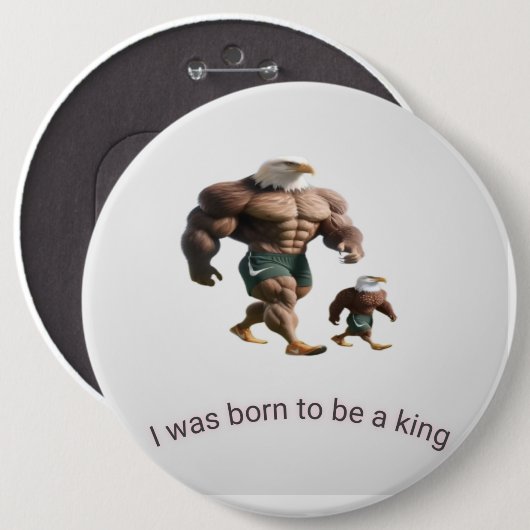 Knop Stijlvol Ronde Button 6,0 Cm (Voorkant /achterkant)