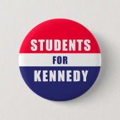 Knop Studenten voor Kennedy Ronde Button 5,7 Cm (Voorkant)