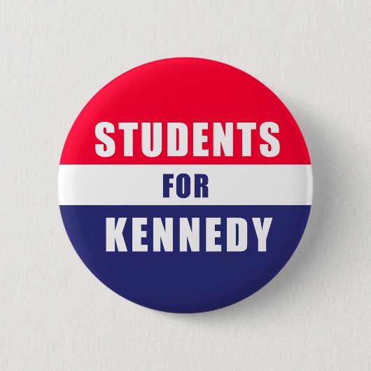 Knop Studenten voor Kennedy Ronde Button 5,7 Cm (Voorkant)