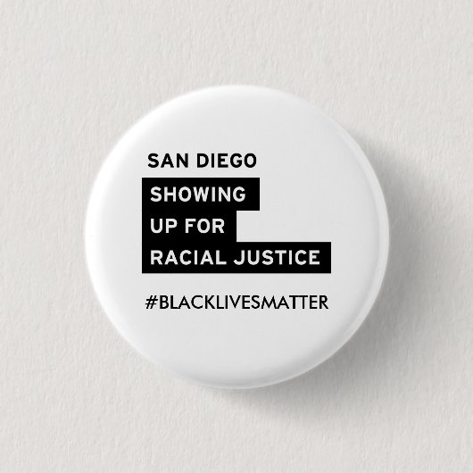 Knop SURJSD Black Lives Matter Ronde Button 3,2 Cm (Voorkant)