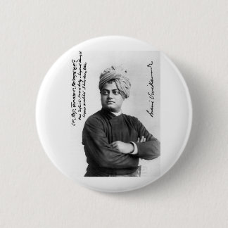 Knop Swami Vivekananda foto Ronde Button 5,7 Cm
