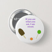 Knop Sweet Ronde Button 5,7 Cm (Voorkant /achterkant)
