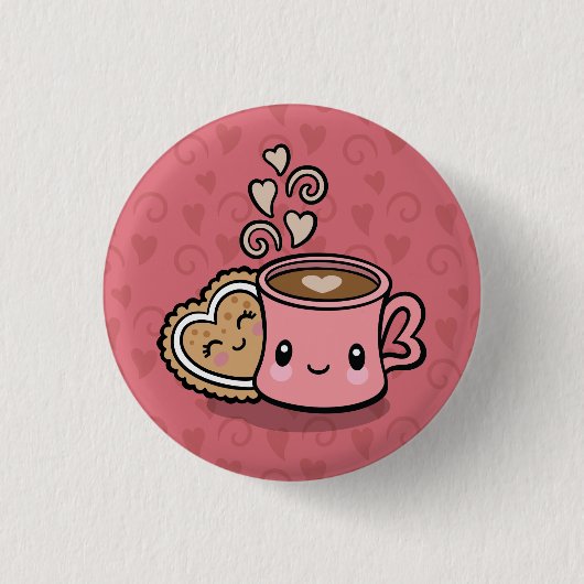 Knop Sweet Trein Ronde Button 3,2 Cm (Voorkant)