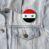 Knop Syrische vlag Ronde Button 5,7 Cm (In situ)