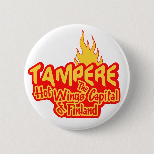 Knop Tampere Hot Wings Ronde Button 5,7 Cm (Voorkant)
