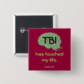 Knop TBI-bewustzijn Vierkante Button 5,1 Cm (Voorkant /achterkant)