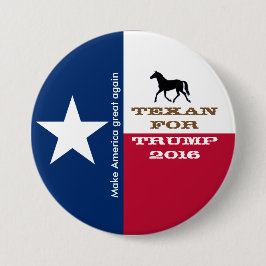 Knop Texan for Trump Ronde Button 3,2 Cm