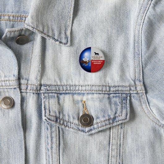 Knop Texan for Trump Ronde Button 3,2 Cm (In situ)