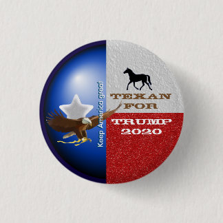 Knop Texan for Trump Ronde Button 3,2 Cm