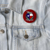 Knop Texas Caregiver-ronde (maroon achtergrond) Ronde Button 5,7 Cm (In situ)