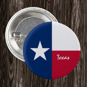 Knop Texas, patriottische Texas Flag mode Ronde Button 3,2 Cm