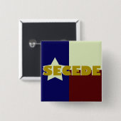 Knop Texas SECEDE vierkant Vierkante Button 5,1 Cm (Voorkant /achterkant)