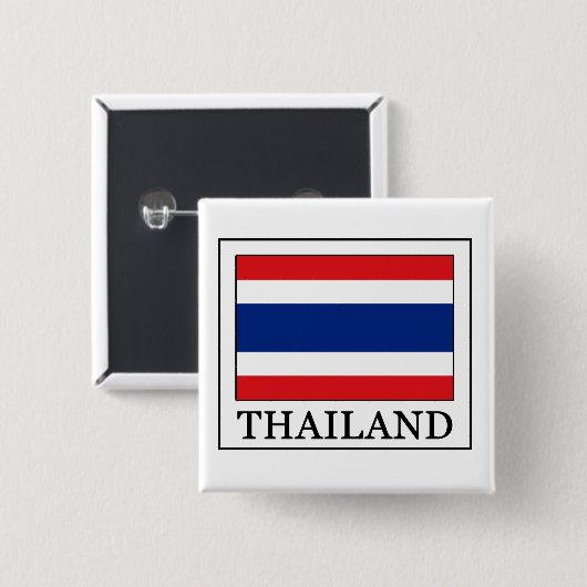 Knop Thailand Vierkante Button 5,1 Cm (Voorkant /achterkant)