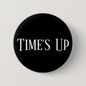 Knop Times Up Ronde Button 5,7 Cm (Voorkant)