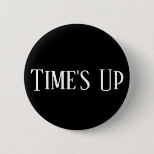 Knop Times Up Ronde Button 5,7 Cm