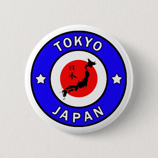 Knop Tokyo Japan Ronde Button 5,7 Cm (Voorkant)