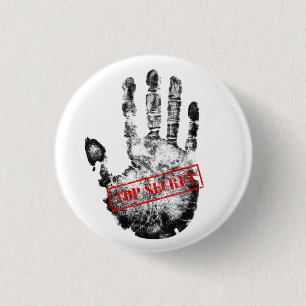 Knop Top Secret Ronde Button 3,2 Cm