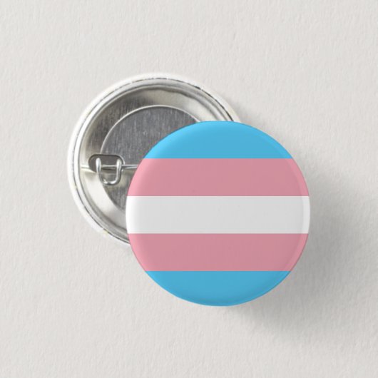 Knop Transgender-vlag Ronde Button 3,2 Cm (Voorkant /achterkant)