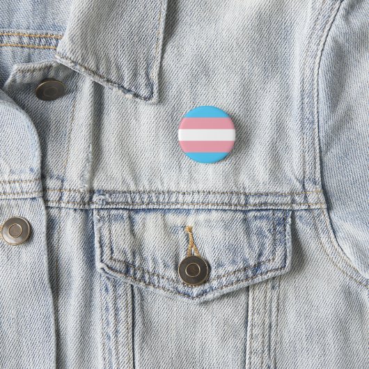 Knop Transgender-vlag Ronde Button 3,2 Cm (In situ)