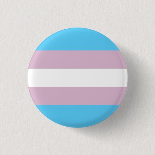 Knop TransPride vlag Ronde Button 3,2 Cm (Voorkant)