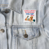 Knop Trump 2016 Vierkante Button 5,1 Cm (In situ)