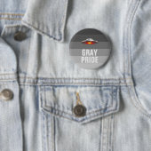 Knop UFO Grey Pride Ronde Button 5,7 Cm (In situ)