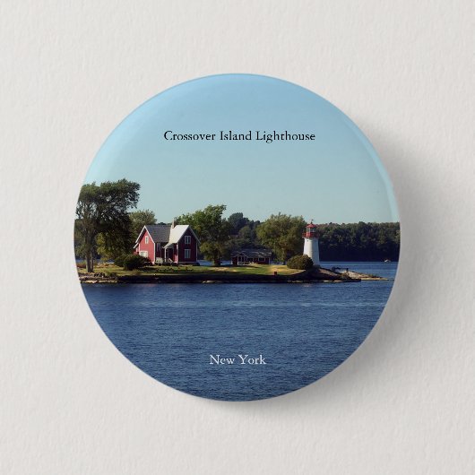 Knop van Crossover Island Lighthouse Ronde Button 5,7 Cm (Voorkant)