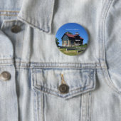 Knop van Michigan City Lighthouse Ronde Button 5,7 Cm (In situ)
