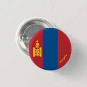Knop van Mongolië, patriottische mode van de Mongo Ronde Button 3,2 Cm (Voorkant /achterkant)