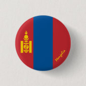 Knop van Mongolië, patriottische mode van de Mongo Ronde Button 3,2 Cm (Voorkant)