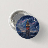 Knop van NYC naar Seattle Ronde Button 3,2 Cm (Voorkant /achterkant)