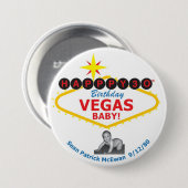 Knop Vegas Baby Ronde Button 7,6 Cm (Voorkant /achterkant)