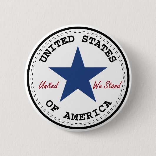 Knop Verenigde Staten van Amerika Ronde Button 5,7 Cm (Voorkant)