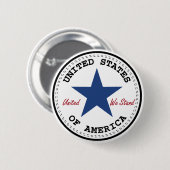 Knop Verenigde Staten van Amerika Ronde Button 5,7 Cm (Voorkant /achterkant)