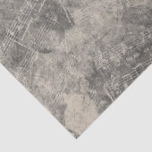 Knop Veronderd vel Muziek Zwart Beige Decoupage Tissuepapier (Detail)