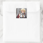 Knop Vierkante Sticker (Tas)