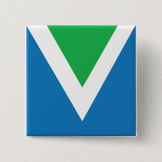 Knop Vlag vlag vra Vierkante Button 5,1 Cm