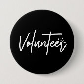 knop Volunteer Ronde Button 7,6 Cm (Voorkant)