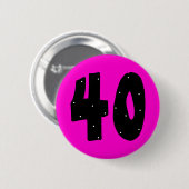 knop voor 40 jaar ronde button 5,7 cm (Voorkant /achterkant)