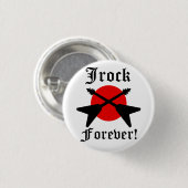 Knop voor altijd jrock ronde button 3,2 cm (Voorkant /achterkant)