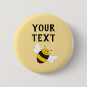  knop voor baby shower tegen hommels ronde button 5,7 cm (Voorkant)