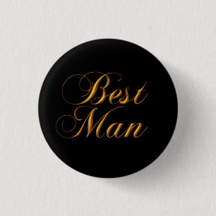Knop voor beste mannenpen ronde button 3,2 cm