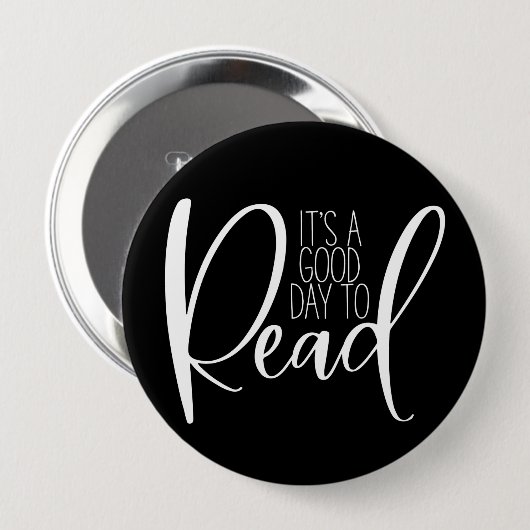 Knop voor boekenliefhebbers ronde button 4,0 cm (Voorkant /achterkant)