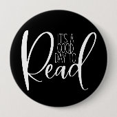 Knop voor boekenliefhebbers ronde button 4,0 cm (Voorkant)